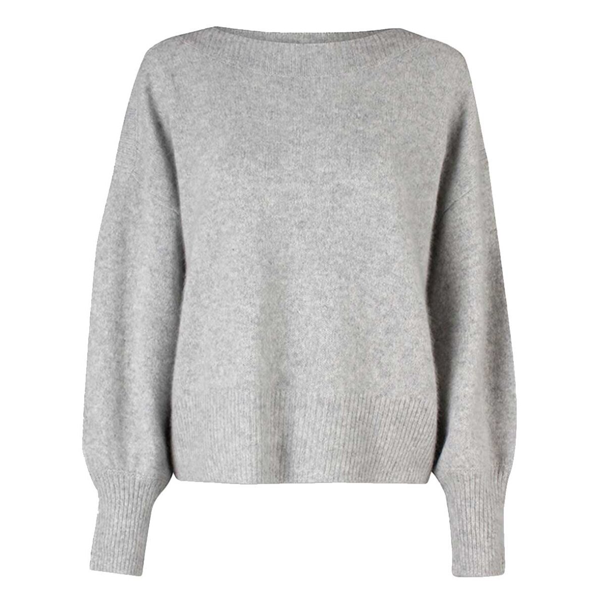 SIX AMES MALOU KNITWEAR | GREY MELANGE - Stokværk