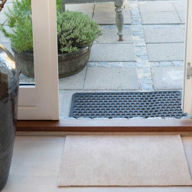 TICA COPENHAGEN - DØRMÅTTE ENSFARVET 40X60 CM | IVORY