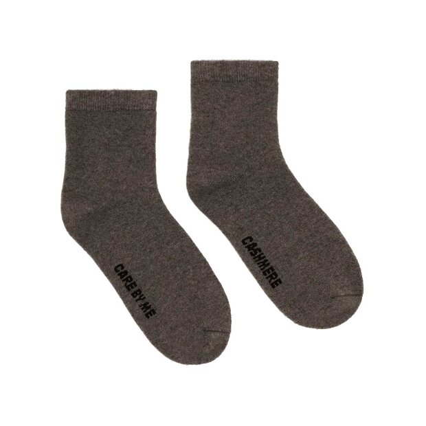 CARE BY ME - SOFT FEET CASHMERE STRØMPER | BRUN