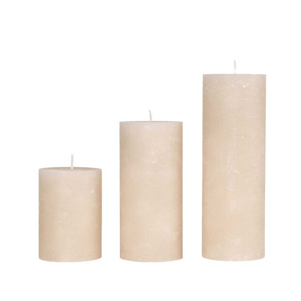 COZY LIVING - RUSTIC CANDLE 7X10 - 45 TIMER | SHELLS