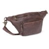 DEPECHE - BUMBAG I VINTAGELOOK M/FRONTLOMME | WINTER BROWN