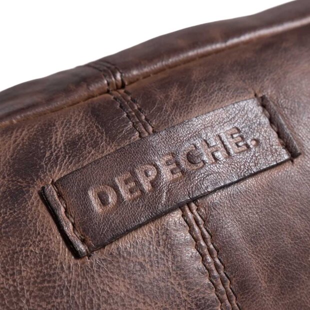 DEPECHE - BUMBAG I VINTAGELOOK M/FRONTLOMME | WINTER BROWN