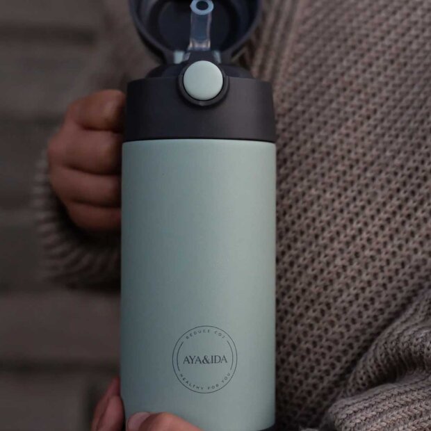 AYA & IDA - KIDS STRAW BOTTLE | MINT