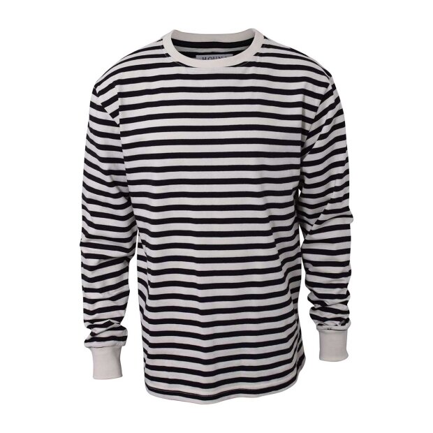 Billede af Hound Striped Ls T-shirt | Black/off White Fra Hound