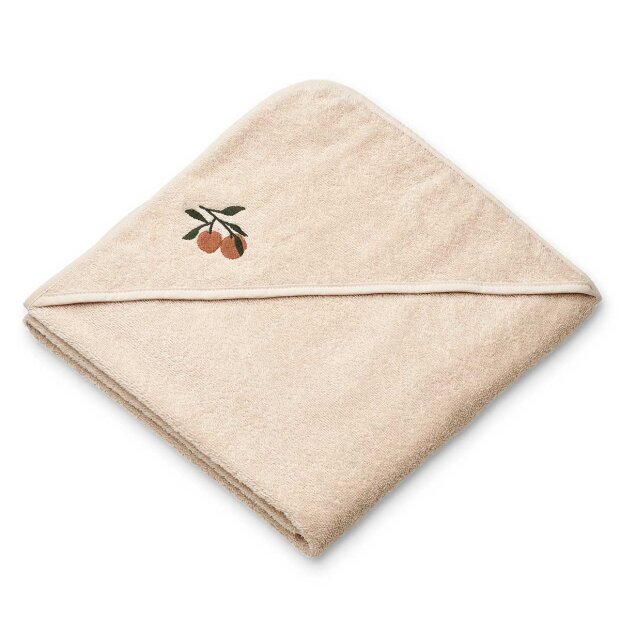 Goya Babyhåndklæde M/hætte | Peach/seashell Fra Liewood