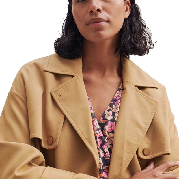 SECOND FEMALE - SILVIA CLASSIC TRENCHCOAT | NEW TOBACCO BROWN