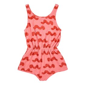 BOBO CHOSES - WAVES ALL OVER TERRY PLAYSUIT | PINK