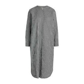 MADS NØRGAARD - CRINCKLE POP ROSALY DRESS | BLACK/CLOUD DANCER