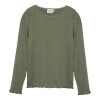MINYMO - T-SHIRT LS RIB | DEEP LICHEN GREEN