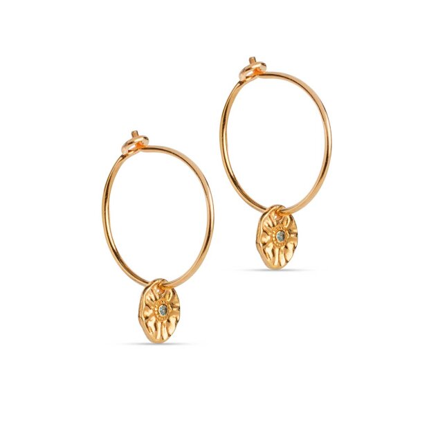 Billede af Mini Esma Hoops | Forgyldt Fra Enamel Copenhagen