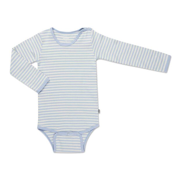 Billede af Soft Duo Striped Body | Off White/zen Blue Fra Mads Nørgaard Kids