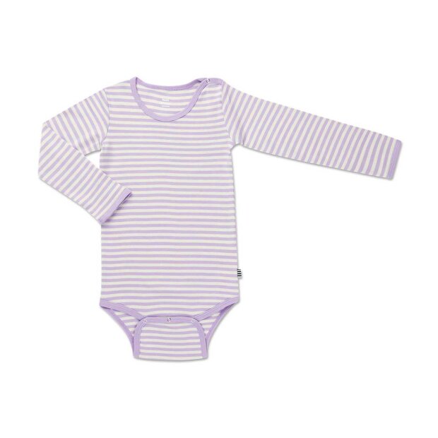 Billede af Soft Duo Striped Body | Offwhite/lavendula Fra Mads Nørgaard Kids