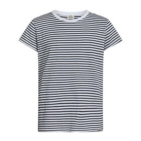 MADS NØRGAARD KIDS - ORGANIC JERSEY STRIPE TUVINA TEE FAV | WHITE/BLACK