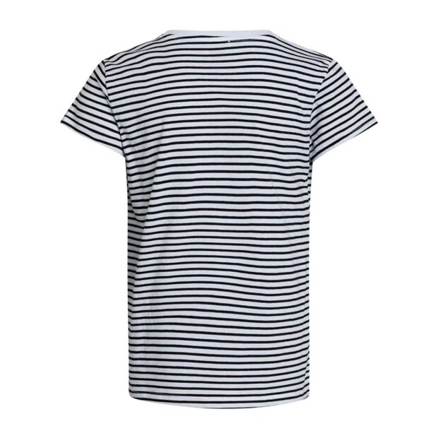 MADS NØRGAARD KIDS - ORGANIC JERSEY STRIPE TUVINA TEE FAV | WHITE/BLACK