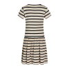 MADS NØRGAARD KIDS - 2X2 COTTON STRIPE DAISINA DRESS | QUIET GRAY MADS NØRGAARD KIDS - 2X2 COTTON STRIPE DAISINA DRESS | QUIET GRAY