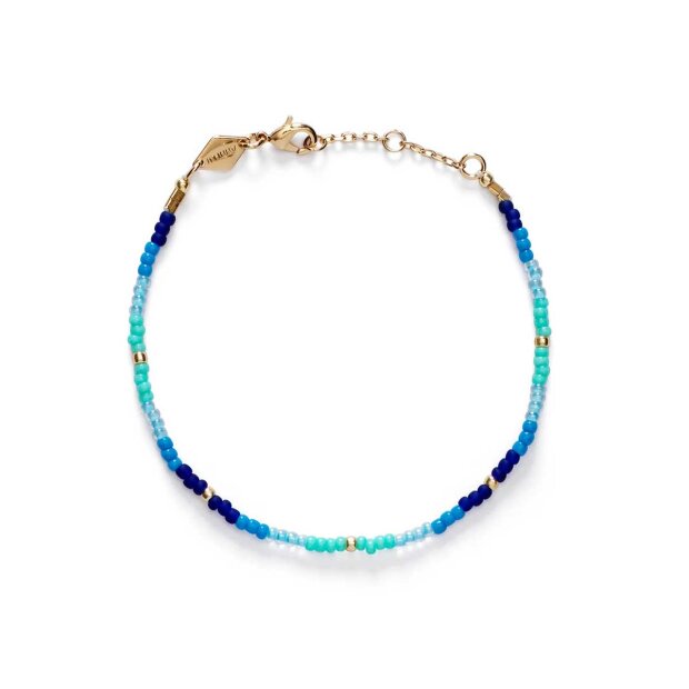 ANNI LU - TIE DYE ARMBÅND - PACIFIC BLUE | FORGYLDT