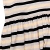 MADS NØRGAARD KIDS - 2X2 COTTON STRIPE DAISINA DRESS | QUIET GRAY MADS NØRGAARD KIDS - 2X2 COTTON STRIPE DAISINA DRESS | QUIET GRAY