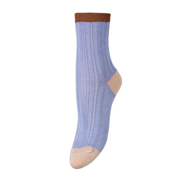 BECK SØNDERGAARD - GLITTER DRAKE BLOCK SOCK | BRUNNERA BLUE