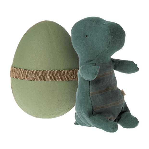 MAILEG - GANTOSAURUS I ÆG SMALL 23 CM | MØRK PETROL