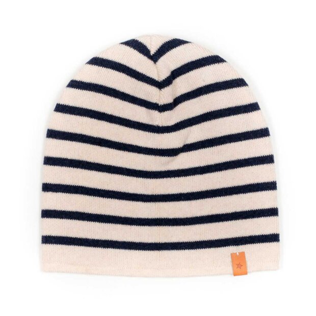 Billede af Beanie Striped | Navy Fra Huttelihut