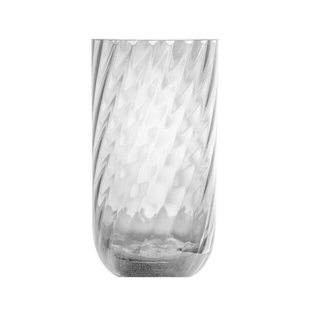 SPECKTRUM - MEADOW SWIRL CYLINDER VASE MEDIUM  28 CM | CLEAR