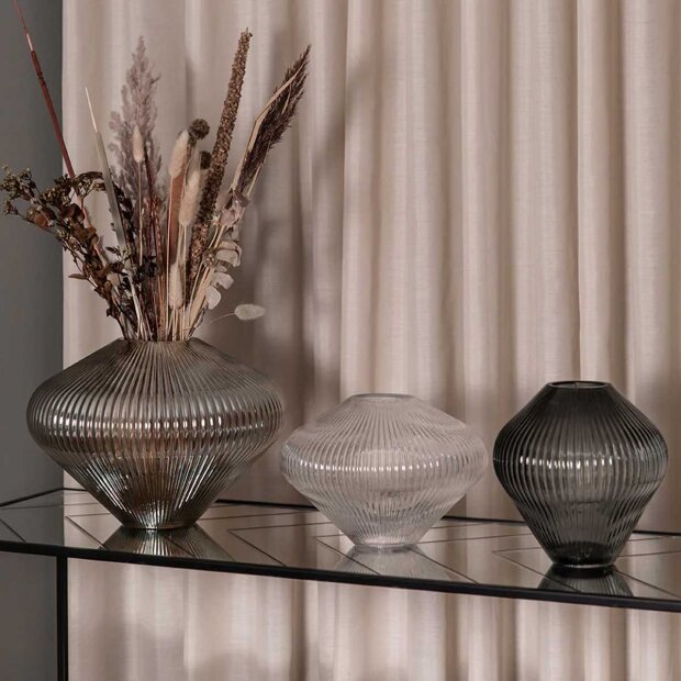 SPECKTRUM - WILLOW VASE MEDIUM 22X20 CM | GREY