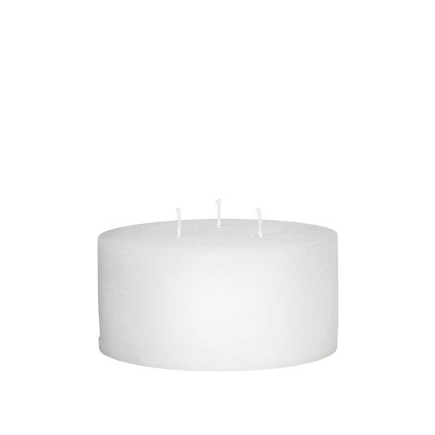 COZY LIVING - RUSTIC CANDLE 15X7 - 60 TIMER | WHITE