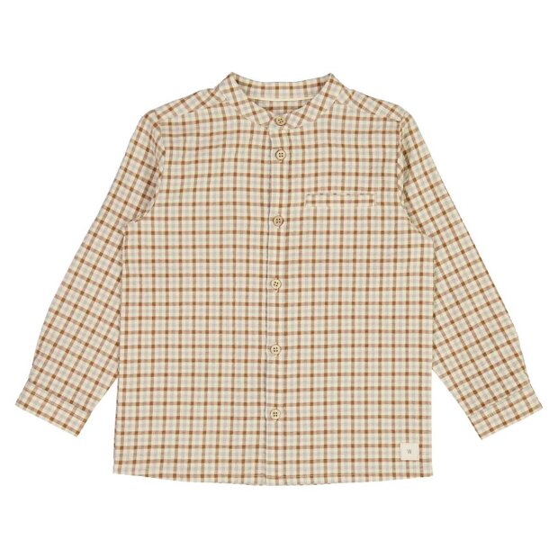Billede af Willum Shirt | Golden Dove Check Fra Wheat