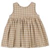 WHEAT - WRINKLES PINAFORE | GOLDEN DOVE CHECK