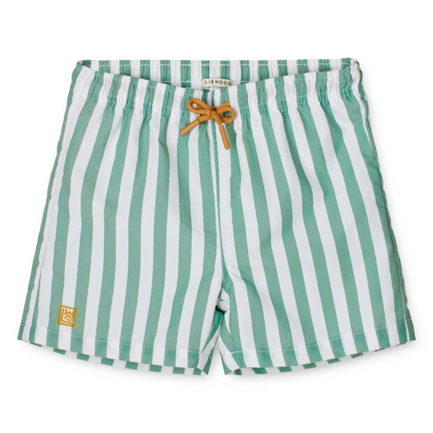 LIEWOOD - DUKE STRIPED BOARDSHORTS | PEPPERMINT/CRISP WHITE