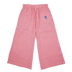 BOBO CHOSES - VICHY WOVEN CULOTTE PANT | PINK