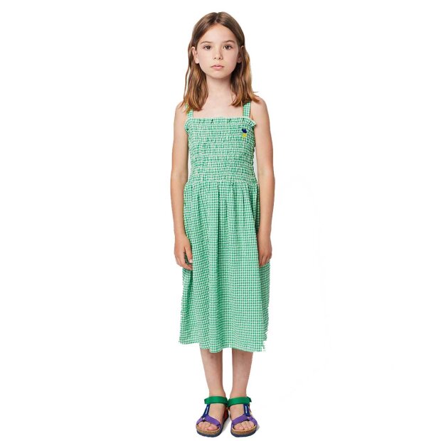 BOBO CHOSES - VICHY STRAP DRESS | GREEN