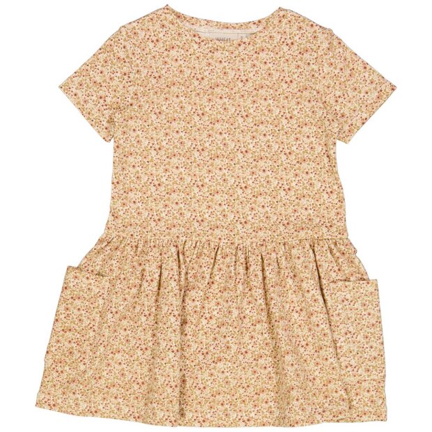 WHEAT - BIRTHE JERSEY DRESS | EGGSHELL FLOWERS