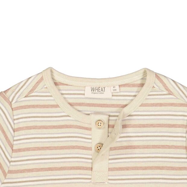 WHEAT - BERTRAM T-SHIRT | DUSTY STRIPE