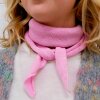 BLACK COLOUR - TRIANGLE KNITTED SCARF | LIGHT PINK