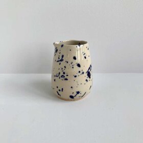 BORNHOLMS KERAMIKFABRIK - CREAM JUG 8X9 CM | BLUE SPLASH