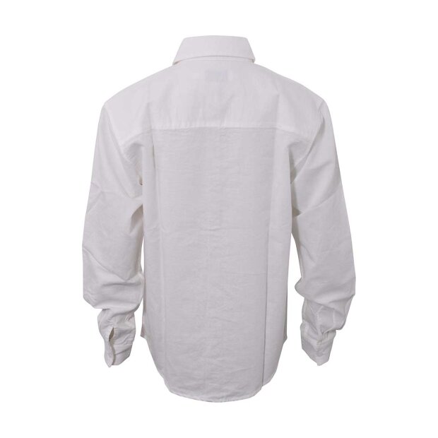 HOUND - LINEN BLEND SHIRT | WHITE