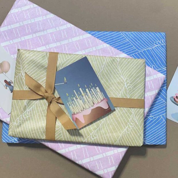 VISSEVASSE - ANLEDNINGSKORT A7 | KAGE MED LYS