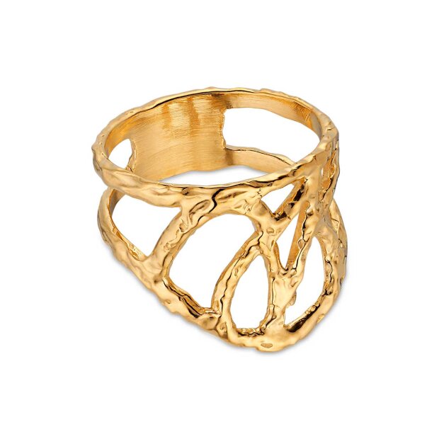 Billede af Logo Ring | Forgyldt Fra Jane Kønig