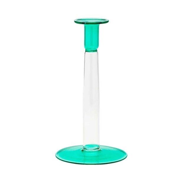 Billede af Seafoam Green Glaslysestage 13 Cm Fra Anna + Nina