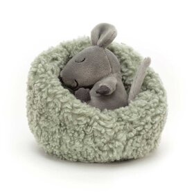 JELLYCAT - HIBERNATING MUS I REDE 12 CM