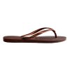 HAVAIANAS - HAVAIANAS SLIM KLIP KLAPPER | DARK BROWN METAL