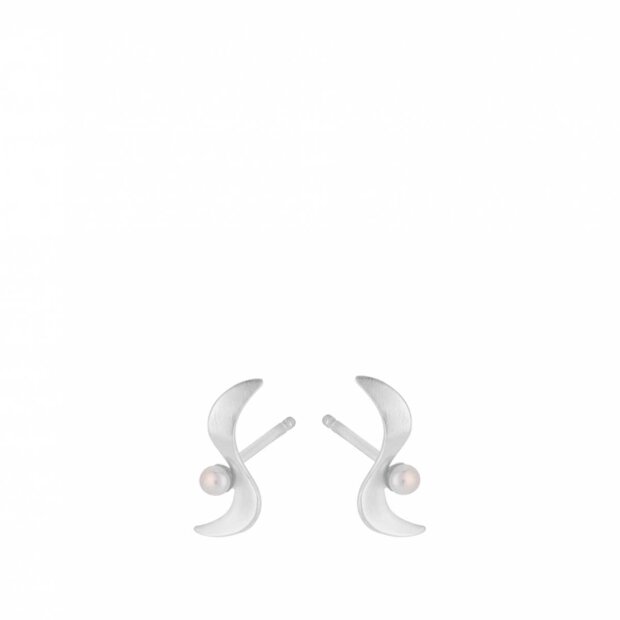Billede af Ocean Wave Ørestikker 14 Mm | Sølv Fra Pernille Corydon
