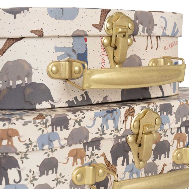 KONGES SLØJD - KUFFERTER - 2 PAK | SAFARI/ELEPHANTASTIC