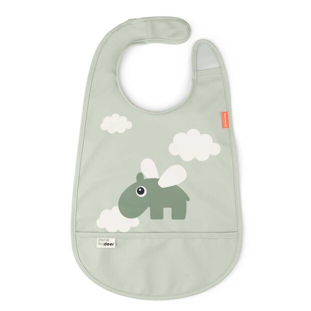 Hagesmæk M/velcro Happy Clouds | Grøn Fra Done By Deer