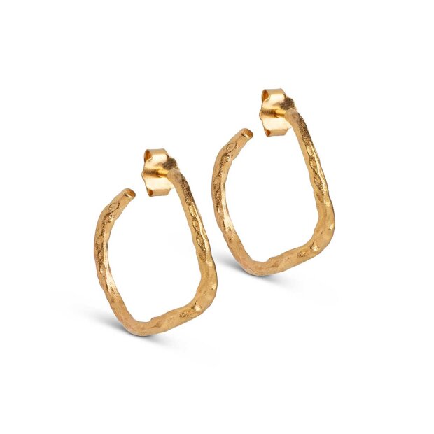 Billede af Sway Hoops Øreringe | Forgyldt Fra Enamel Copenhagen