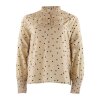 CONTINUE COPENHAGEN - ASTA DOT BLUSE | BEIGE M/SORTE PRIKKER