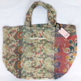 RELOVE AND ROSES - BIG TOTE KANTHA 70X45X22 CM | SUNFLOWER