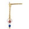 STINE A - PETIT GOLD SPLASH EARRING CHAINS & FRENCH KISS 1 STK | FORGYLDT