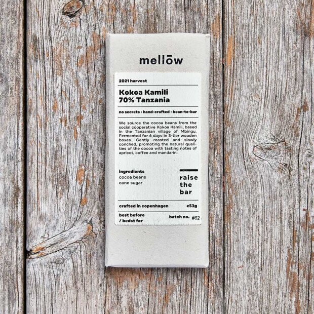 Billede af Chokoladebar 60g | Kokoa Kamili 70% Tanzania Fra Mellow Chocolate
